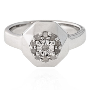 Zilveren ring met een I3 (H) Diamant 2115VZ
