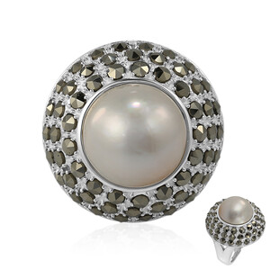 Zilveren ring met een Mabe parel (Annette classic) 2185FT