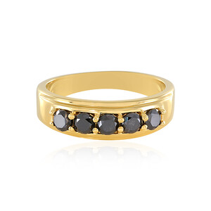 Black Diamond Silver Ring 2254DT