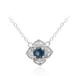 London Blue Topaz Silver Necklace 2267PD