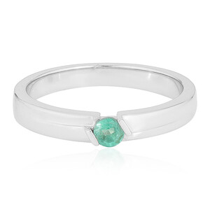 Colombian Emerald Silver Ring 2289WB
