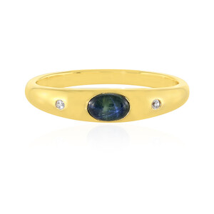 Blue Star Sapphire Silver Ring 2348NC