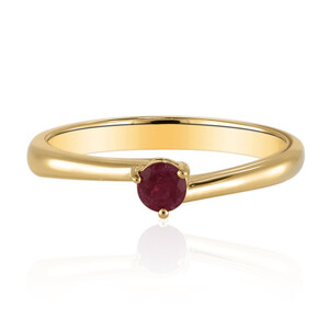 14K Red Beryl Gold Ring 2467XI