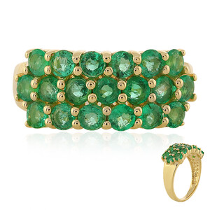 9K Ethiopian Emerald Gold Ring 2586GK