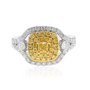 Anillo en oro con Diamante amarillo SI2 (CIRARI)  2633MH