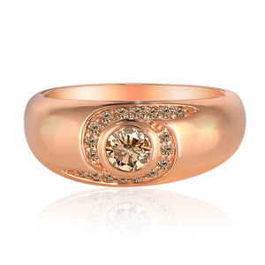 Gouden ring met een VS1 Argyle-Rose de France-Diamant (Annette) 2674OW