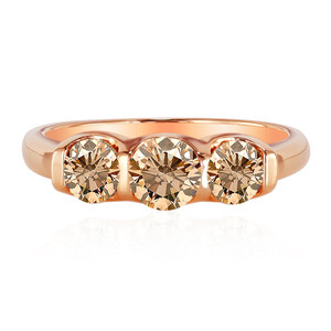 Gouden ring met een VS1 Argyle-Rose de France-Diamant (Annette) 2718SV