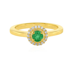 Colombian Emerald Silver Ring 2743BD