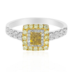 Gouden ring met een gele SI2 diamant (CIRARI)  2991SN