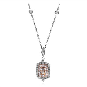 14K I1 Pink Diamond Gold Necklace (CIRARI) 3103TD