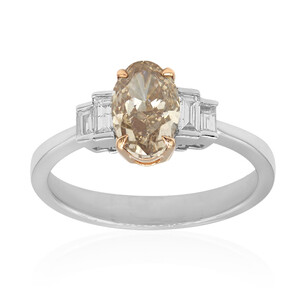 18K SI2 Brown Diamond Gold Ring (CIRARI)