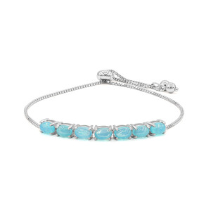 Caribbean Blue Opal Silver Bracelet 3148DC