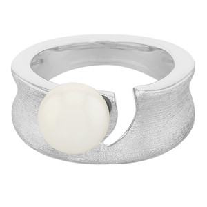Akoya Pearl Silver Ring (MONOSONO COLLECTION) 3159QS