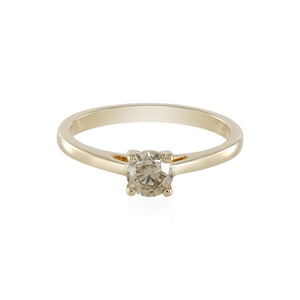 Gouden ring met een I1 Bruine Diamant 3613US