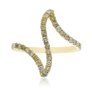 Gouden ring met SI2 Fancy Diamanten (CIRARI) 3637UM