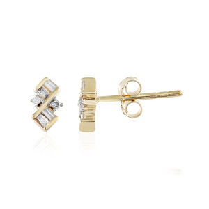 9K SI1 (H) Diamond Gold Earrings 3640HN