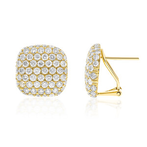 Gouden oorbellen met I1 (H) Diamanten (CIRARI)  3653FR