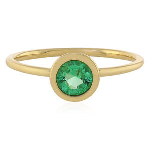 9K Ethiopian Emerald Gold Ring 3736JA