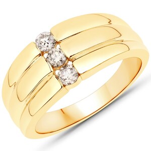 PK Brown Diamond Silver Ring 3749SR