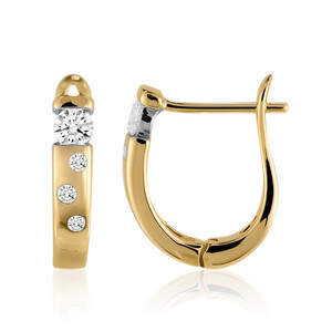 14K IF (D) Diamond Gold Earrings (Annette) 3812PK