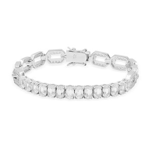 White Topaz Silver Bracelet 3880NG