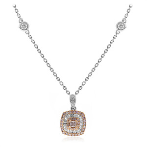 14K I1 Pink Diamond Gold Necklace (CIRARI) 4019YX