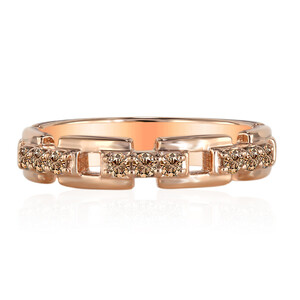 Gouden ring met SI1 Argyle Rose De France Diamanten (Annette) 4111AL