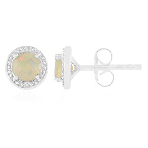 Zilveren oorbellen met Welo-opalen 4395AH