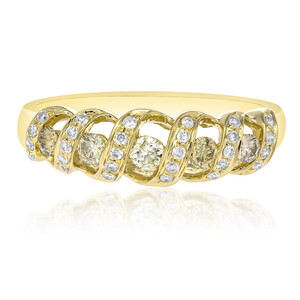 Gouden ring met SI2 Fancy Diamanten (CIRARI)  4423HV