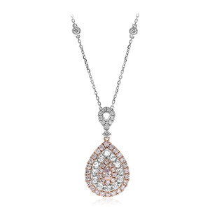 14K I1 Pink Diamond Gold Necklace (CIRARI) 4423RV