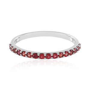 Tanzanian Ruby Silver Ring 4495LJ
