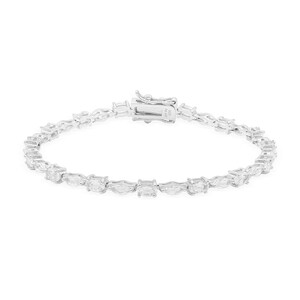 White Topaz Silver Bracelet 4587DW