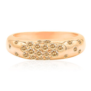 9K SI1 Argyle Rose De France Diamond Gold Ring (Annette) 4631BE