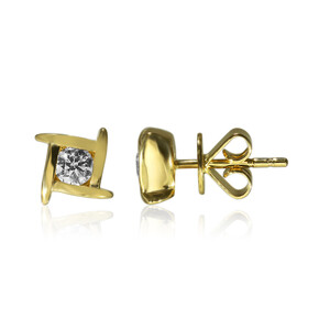 18K VS2 (F) Diamond Gold Earrings (adamantes [!]) 4758WA