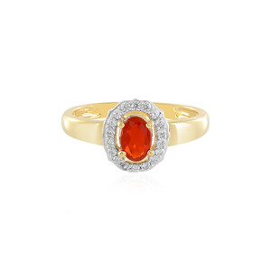 Cherry Opal Silver Ring 4778TG