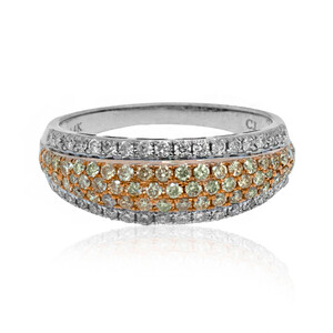 Gouden ring met gele S12 diamanten (CIRARI) 4999OX