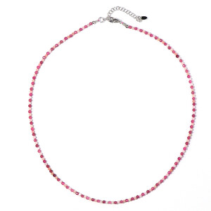 Pink Tourmaline Silver Necklace 5040NV