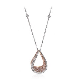 Gouden halsketting met I1 Roze Diamanten (CIRARI) 5043VZ