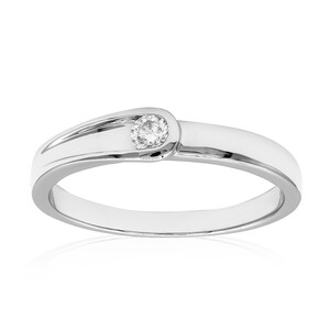 SI2 (G) Diamond Platinium Ring 5055SJ