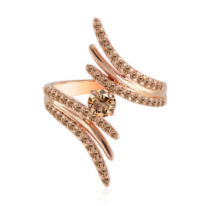 Gouden ring met een VS1 Argyle-Rose de France-Diamant (Annette) 5235WZ