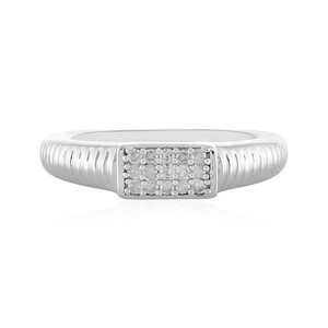 I2 (I) Diamond Silver Ring 5260YY