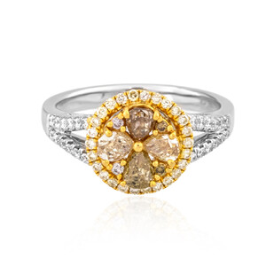 Gouden ring met SI2 Fancy Diamanten (CIRARI)  5296VN