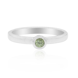 Zilveren ring met een groene saffier 5360FQ