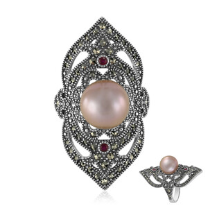 Zilveren ring met een Ming Parel (Annette classic) 5379LQ