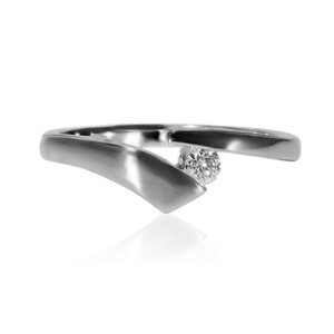 18K VVS2 (E) Diamond Gold Ring (adamantes [!]) 5467TM