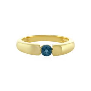 Zilveren ring met een Londen-blauwe topaas 5551RL