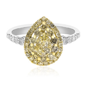 Gouden ring met SI2 Fancy Diamanten (CIRARI)  5591YV