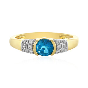 Zilveren ring met een neon blauwe apatiet 5606PN