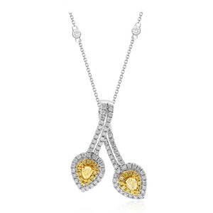 Gouden halsketting met gele S12 diamanten (CIRARI)  5611OC