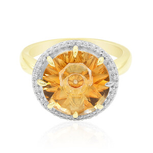 9K Orange Quartz Gold Ring (Glenn Lehrer) 5663KT